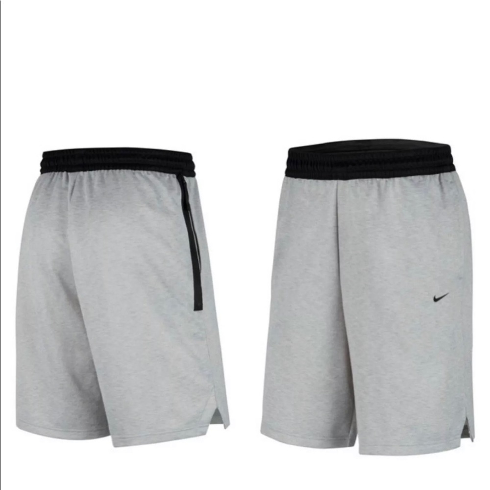 New Nike Air Cotton Shorts Grey Black Men's S-M